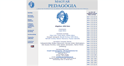Desktop Screenshot of magyarpedagogia.hu